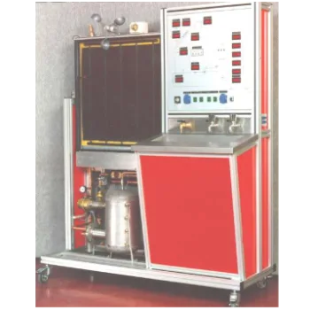 Test Stand, Solar Heating Collectors with Measuring Block